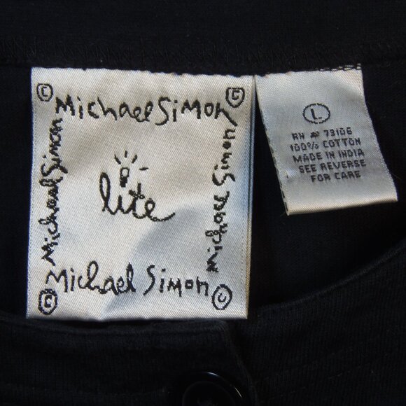 Vintage Michael Simon Lite Embroidered Sail Boat Short Sleeve Cardigan - Picture 3 of 7